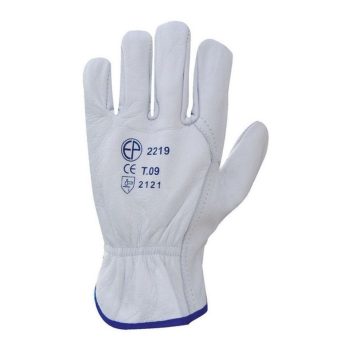 Bőrkesztyű, szürke színmarha tenyér és kézhát