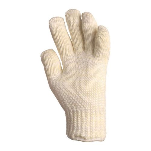 KÖTÖTT FEHÉR NOMEX KESZTYŰ, 27 CM, PAMUT BELSŐ