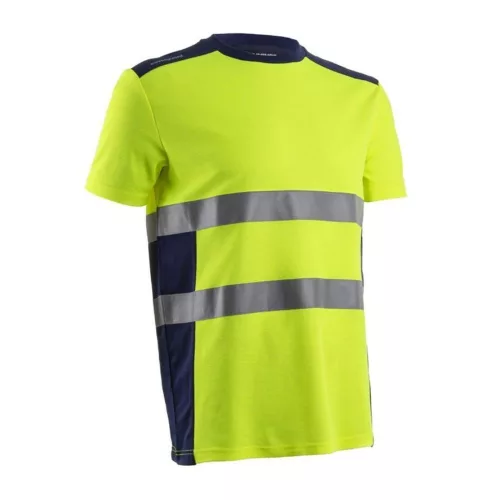 Nekki rövid ujjú póló, fluo sárga/sötétkék