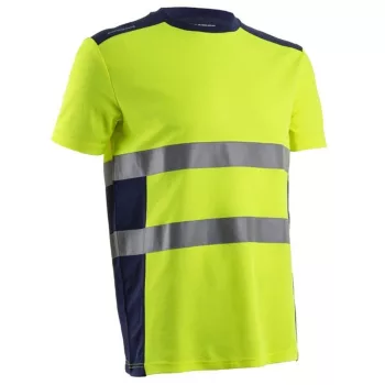 Nekki rövid ujjú póló, fluo sárga/sötétkék