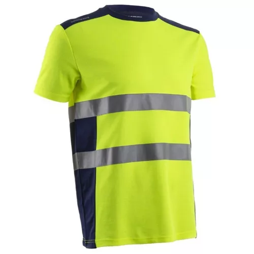 Nekki rövid ujjú póló, fluo sárga/sötétkék