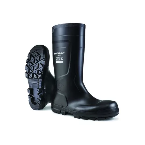 Dunlop Workit Safety S5 PVC csizma, fekete