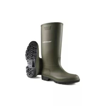 Dunlop Pricemastor sav- és lúgálló pvc csizma, zöld
