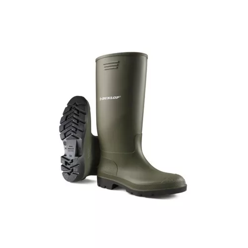 Dunlop Pricemastor sav- és lúgálló pvc csizma, zöld